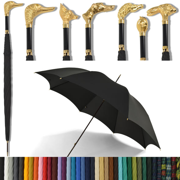 WLT6 Gilt Animal Head (6 Handle Choices) – Fox Umbrellas